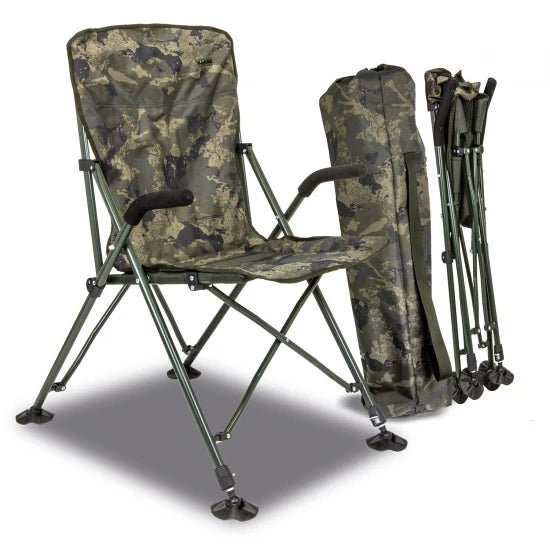 Solar Tackle Undercover - Folding Chair - High - Camo - KarperCentrale
