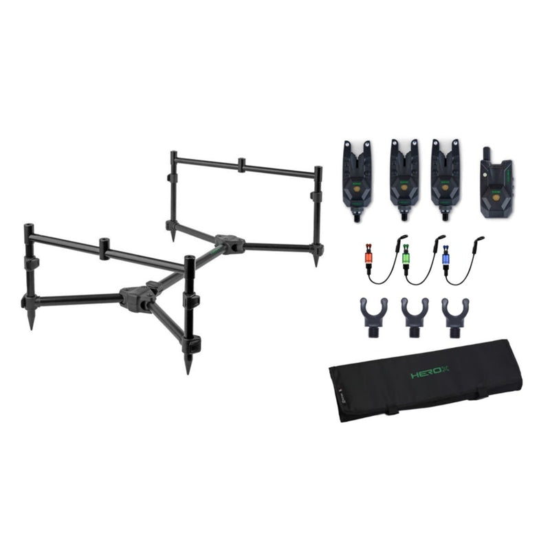 HeroX Kit Pod para 3 cañas - Paquete completo  