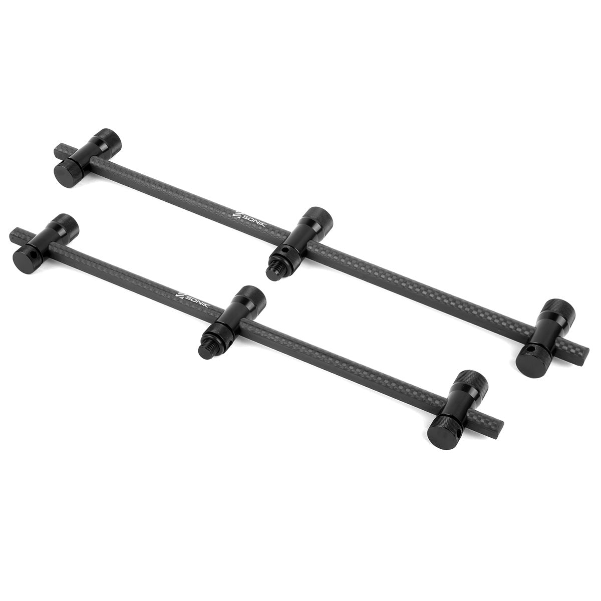 Sonik Sports PRO Carbon - Buzzer Bar - 3 - Rod - S - Lock Adjustable - Pair - KarperCentrale