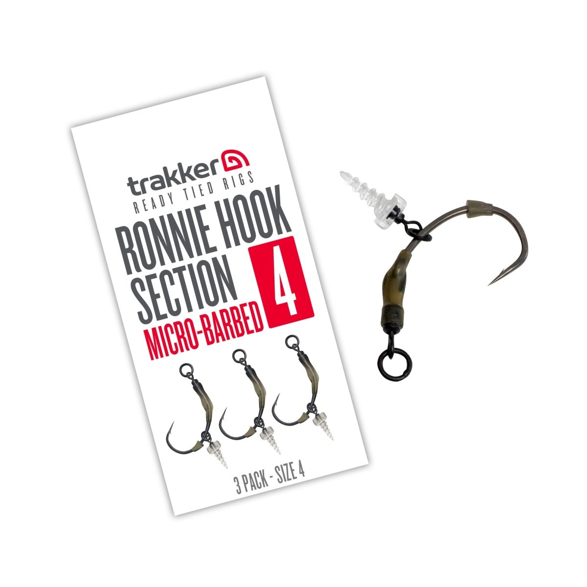 Trakker Ronnie Hook Section Pack - 3 Pack - Micro Barbed - KarperCentrale